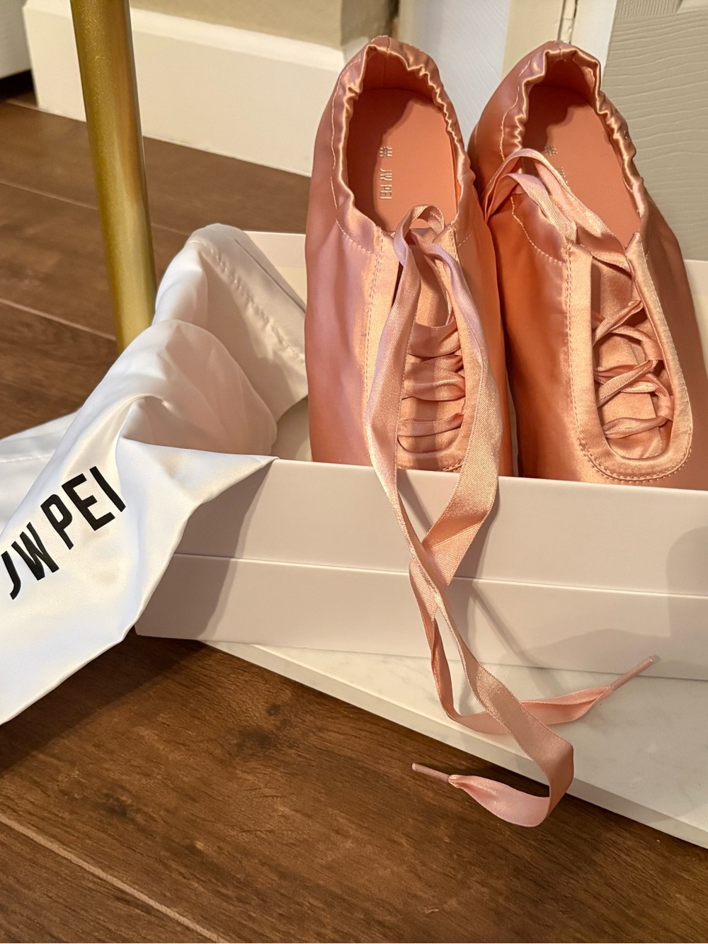 JW PEI Pink Satin Ballet Sneaker NWOT, Size US 9